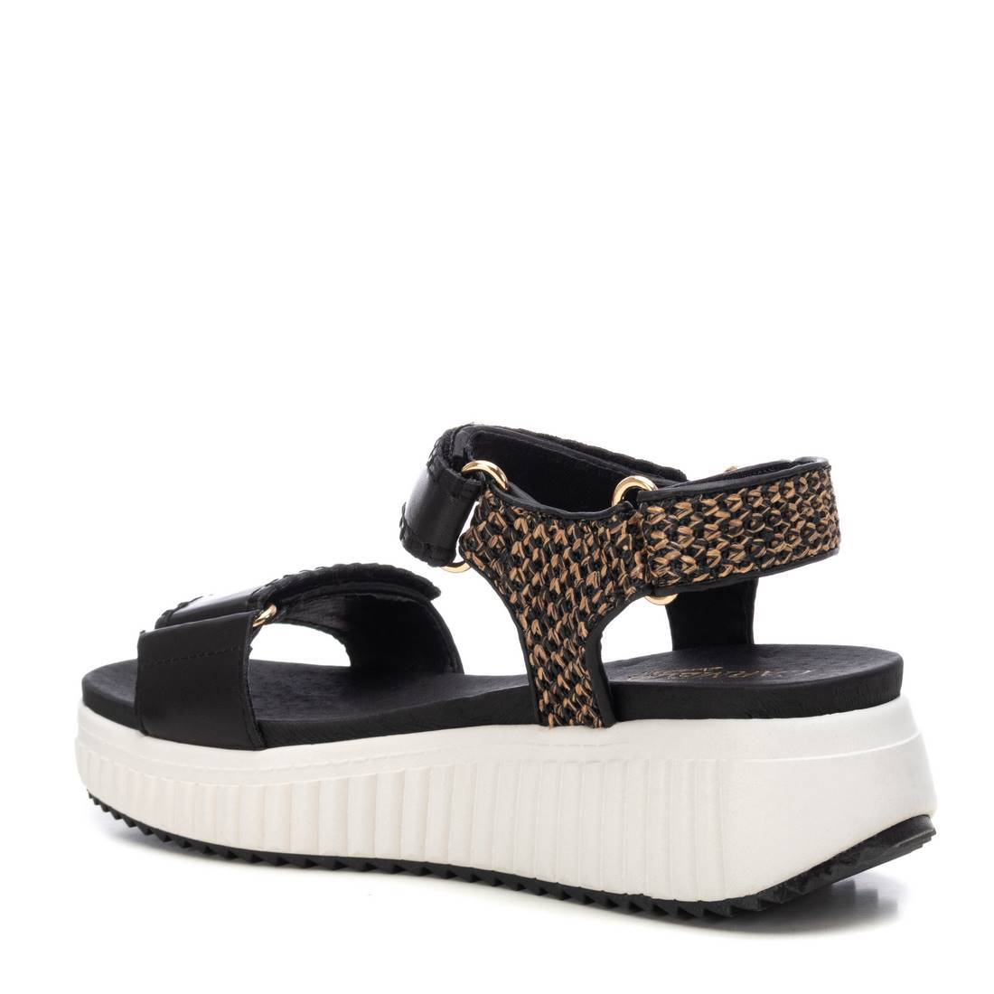 Carmela 16224303 sandale femme noir cuir scratch