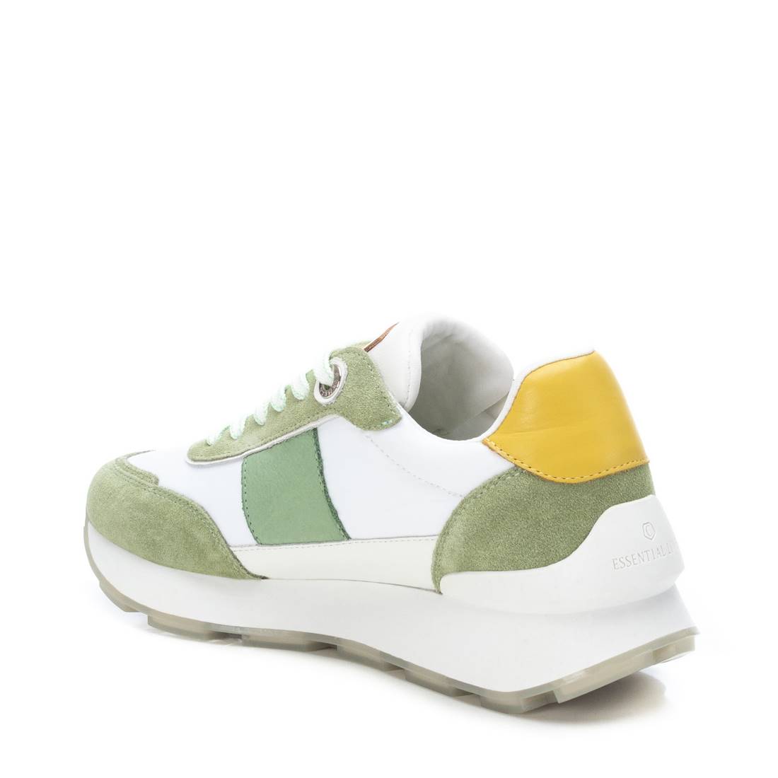 Carmela 16056004 baskets cuir vert lacets