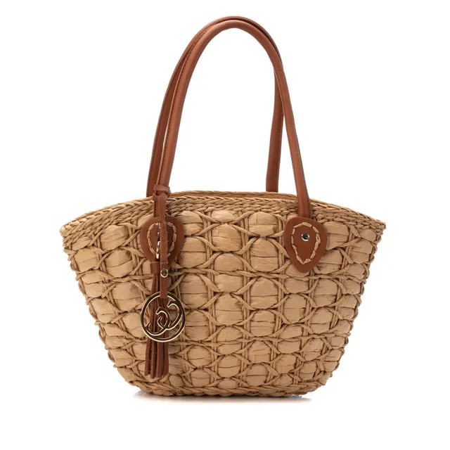 Carmela 18609801 sac femme marron raphia été
