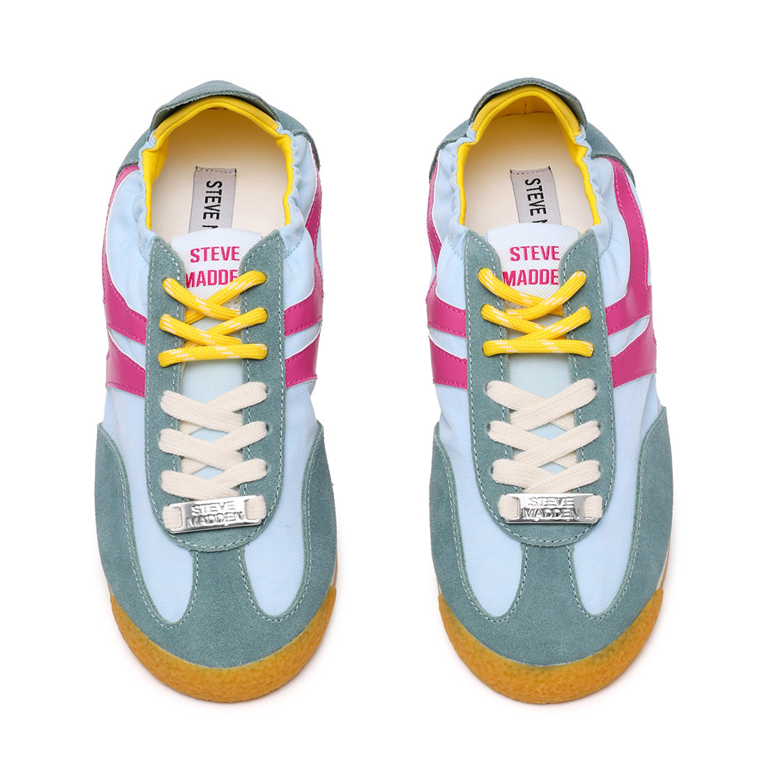 Steve Madden Premium Sneaker baskets olive multi cuir