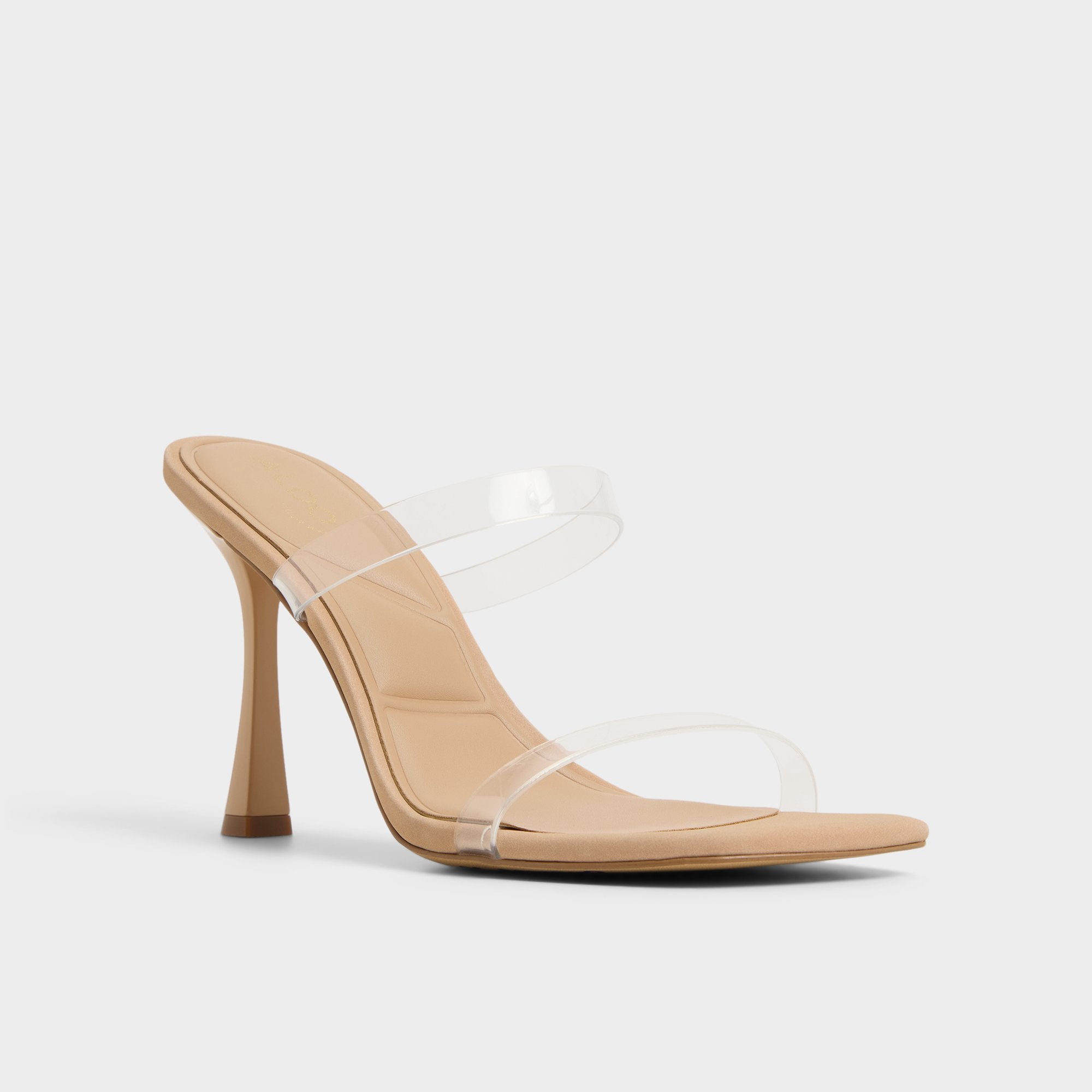 ALDO Evalina mules à talons brides transparentes