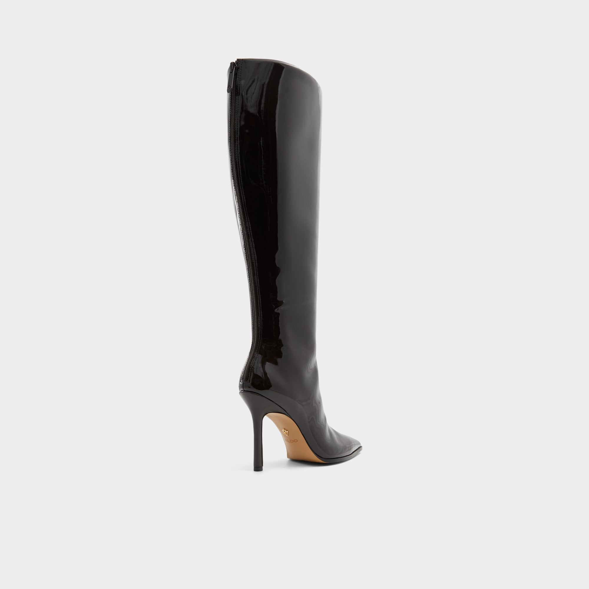Aldo Maybellie bottes genou vernis mollet large