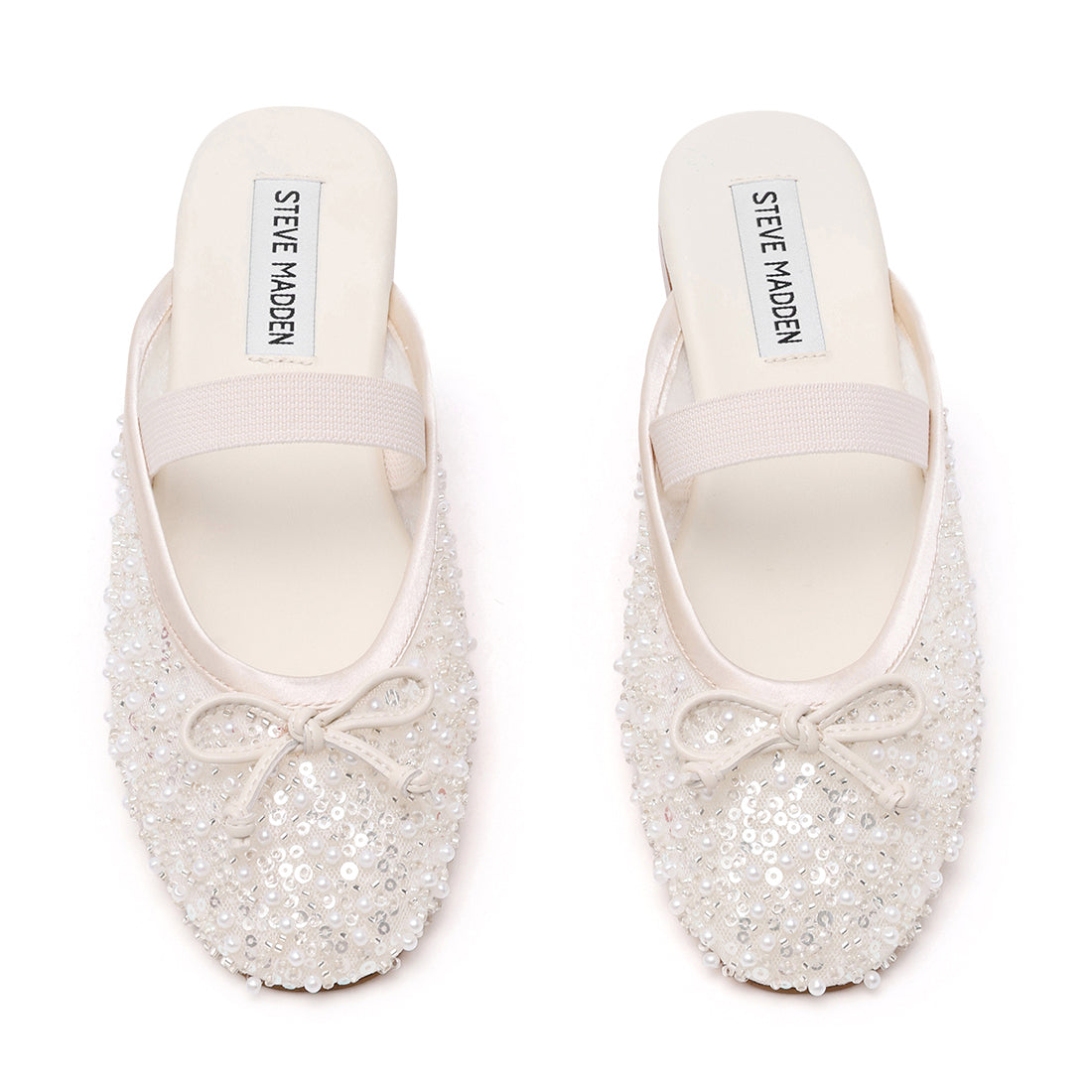 Steve Madden Cutesy-SEQ ballerine ivoire tissu sans lacet