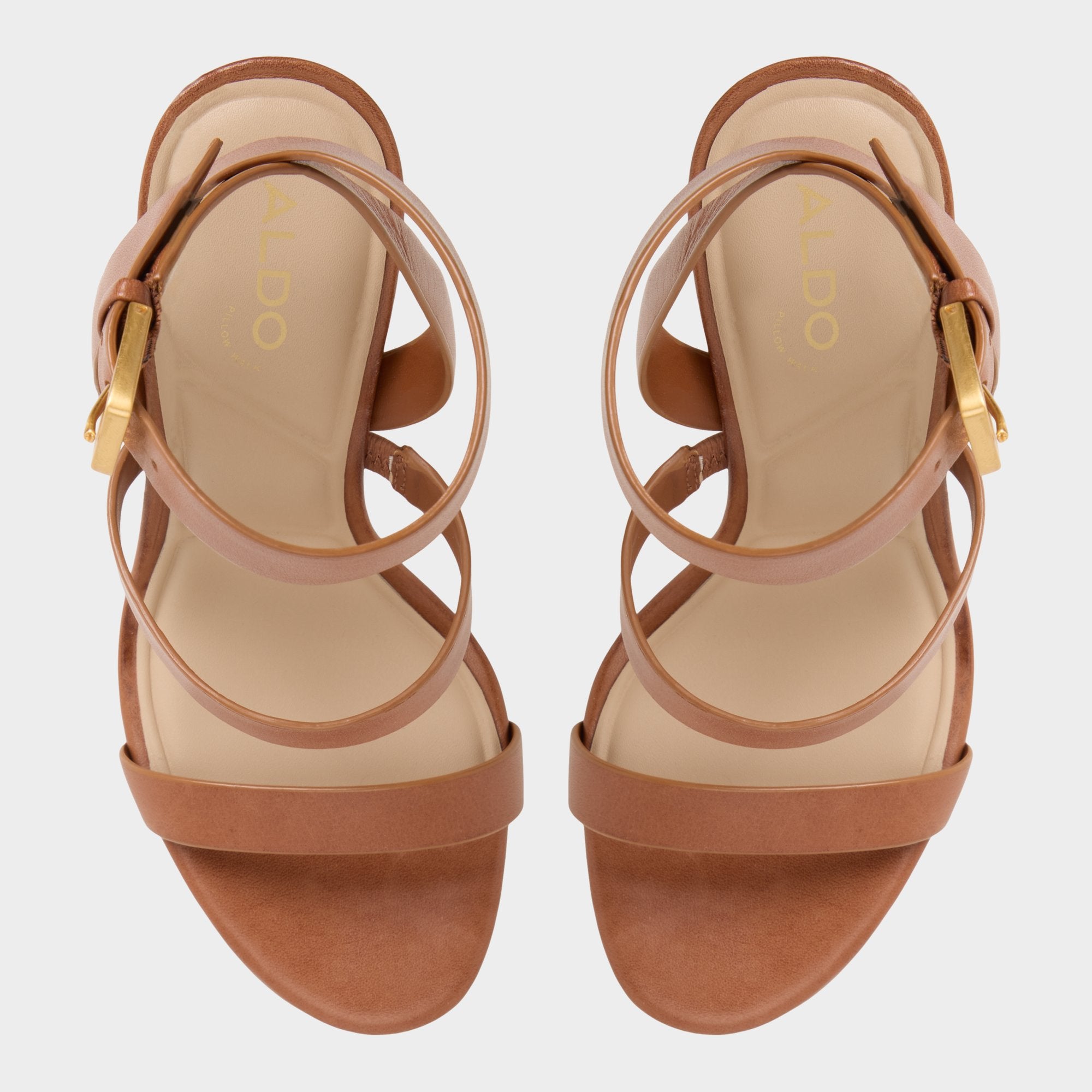 ALDO Kardy sandales talon cuir marron
