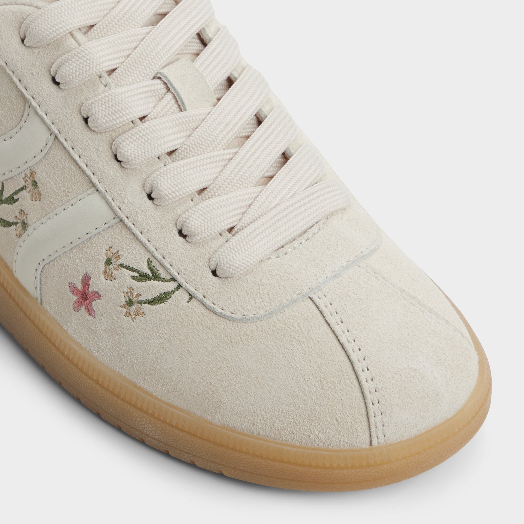 ALDO Chicsneaker baskets cuir brodé rose