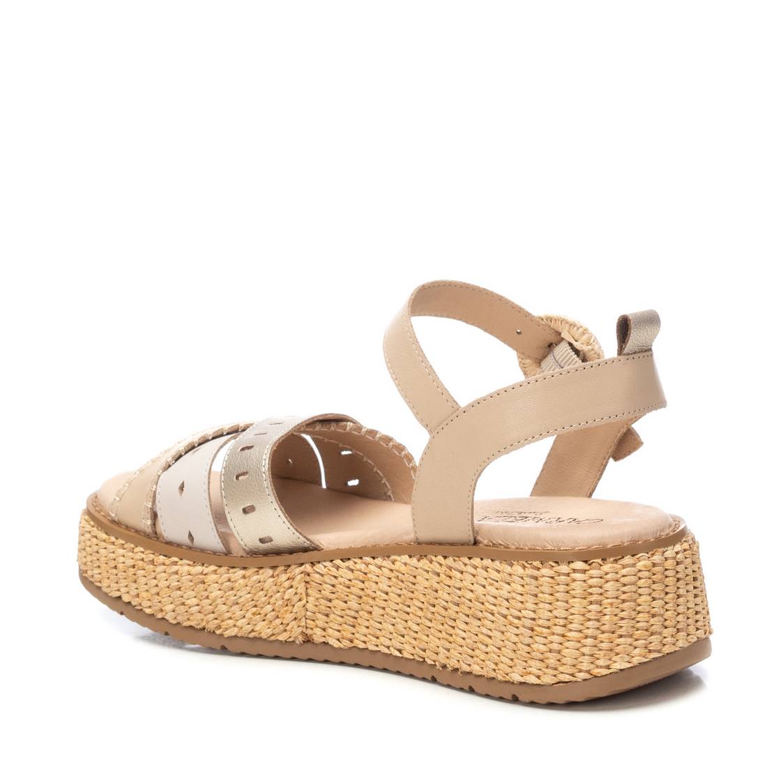 Carmela 16235203 sandales cuir marron talon compensé