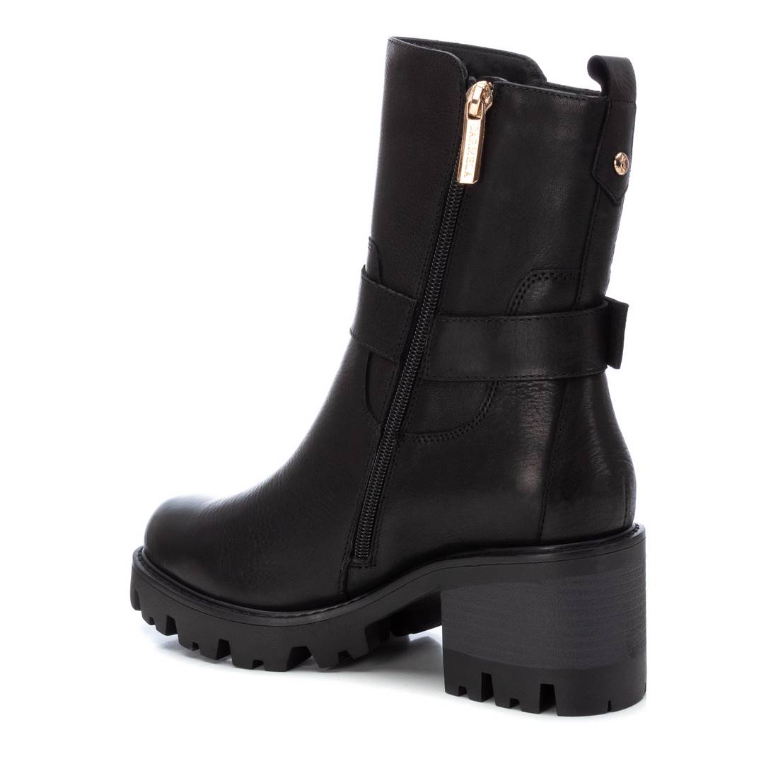 Carmela 16107402 bottine cuir noir talon 7 cm