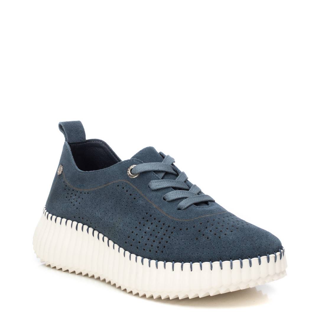 Carmela 16232505 mocassin cuir bleu marine lacets