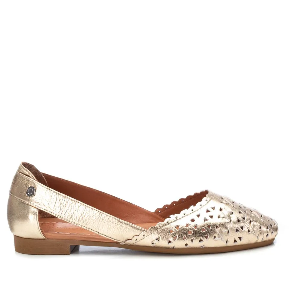 Carmela 16067208 ballerine dorée cuir ajouré