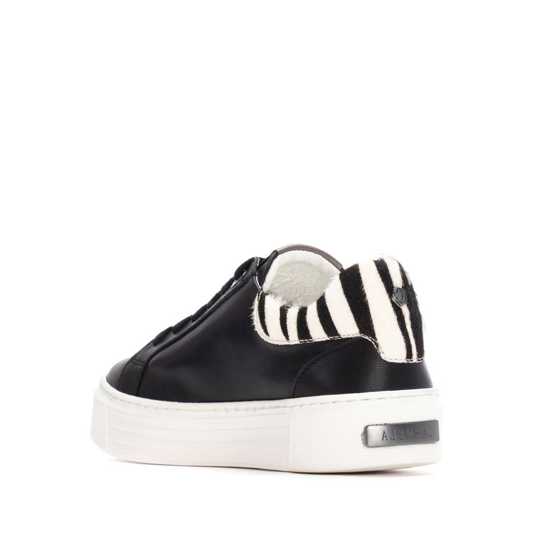 Carmela 16269602 sneakers cuir noir imprimé animal