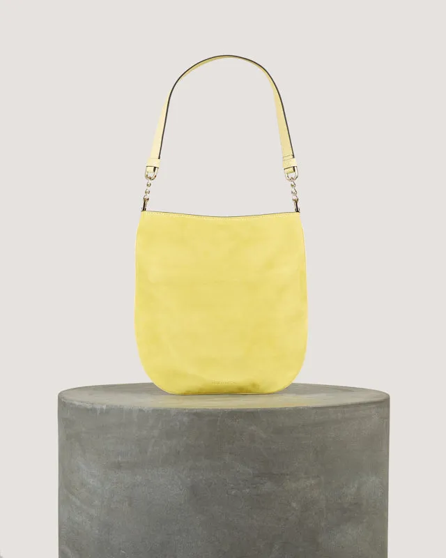 Tila March Evelyne Hobo sac bandoulière daim Citron