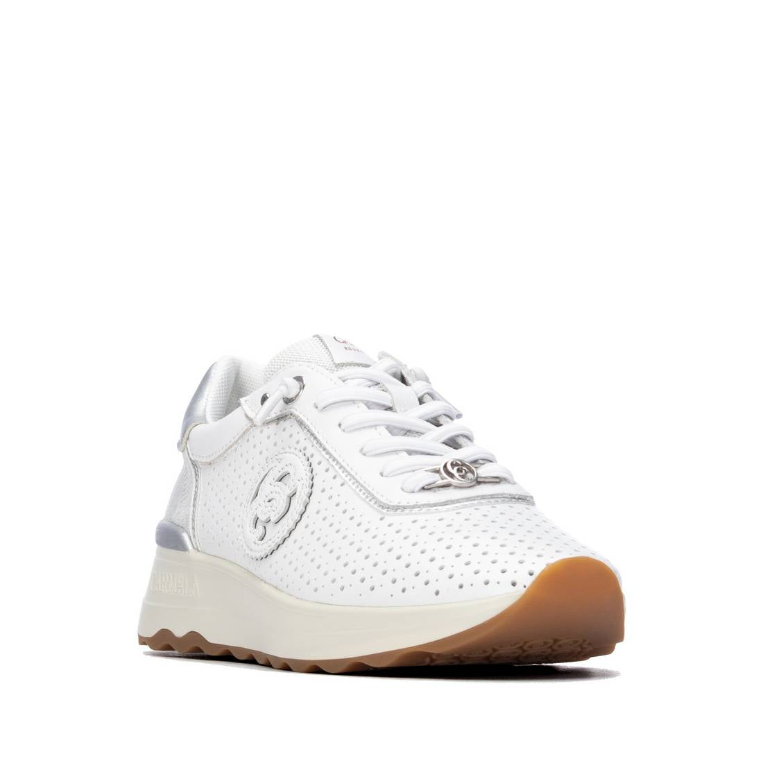 Carmela 16324502 sneakers compensées blanches