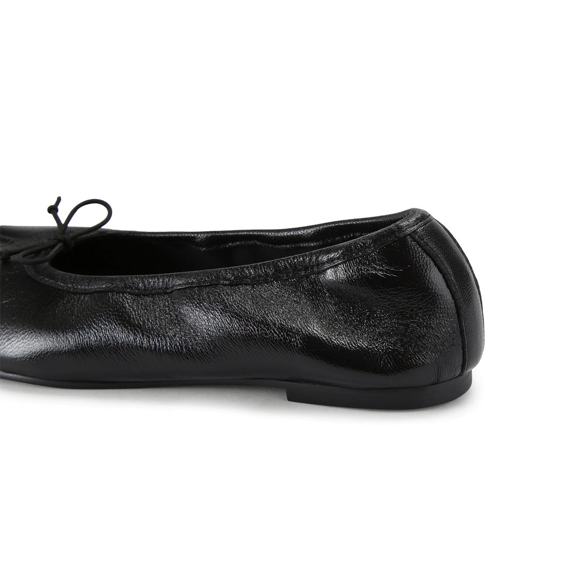Steve Madden Carin ballerines cuir noir bout découpé