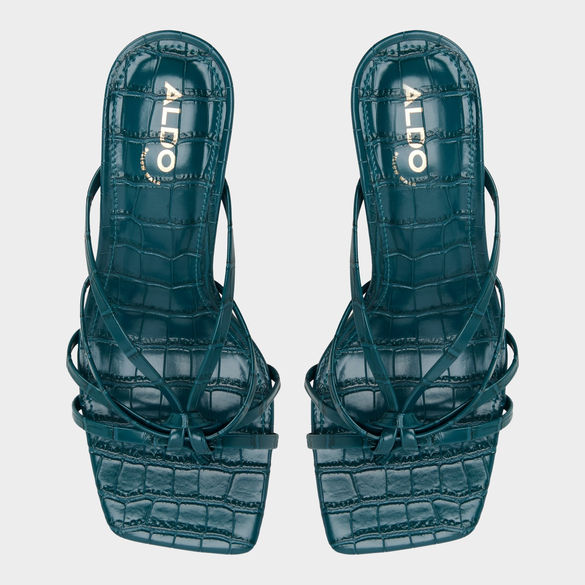 ALDO Lumera mules femme vert talon croco