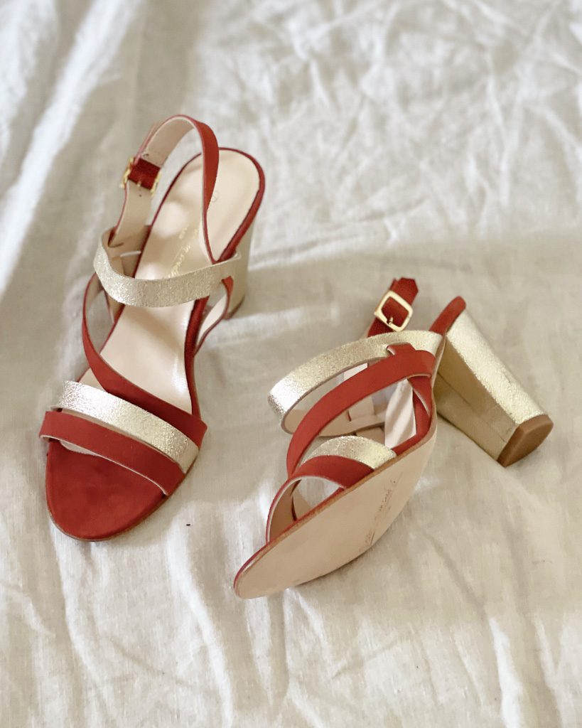 Dessine Moi Un Soulier Sandale Emma High terracotta irisé