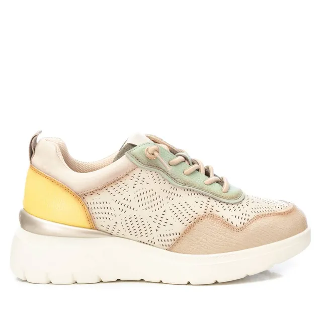Carmela 16142301 basket cuir blanc femme lacets