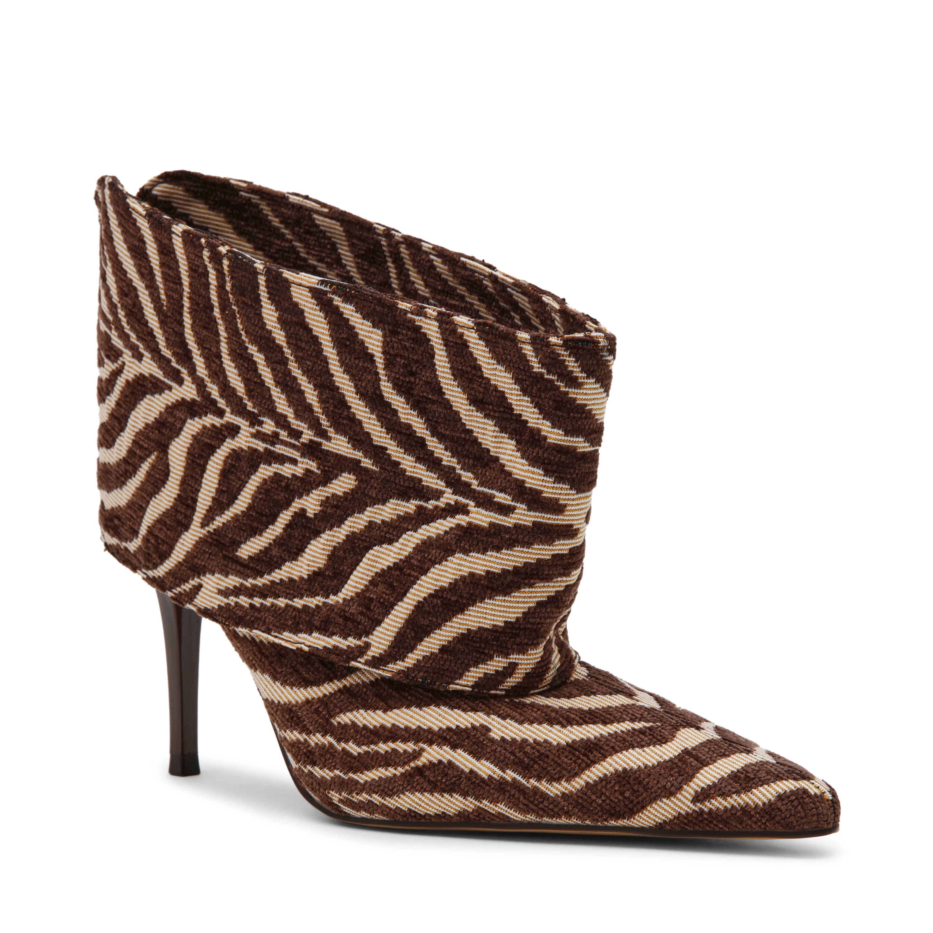 Steve Madden Enella bottes zèbre tissu talon 8 cm