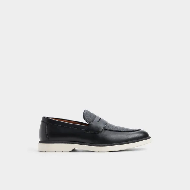 ALDO Stanson mocassin noir cuir pointure large