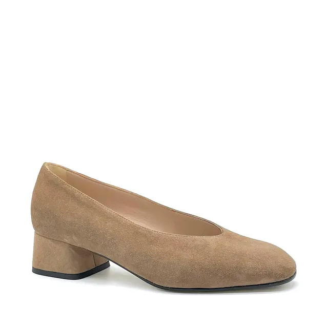 ELATA 55529 escarpins daim beige talon 3,5 cm