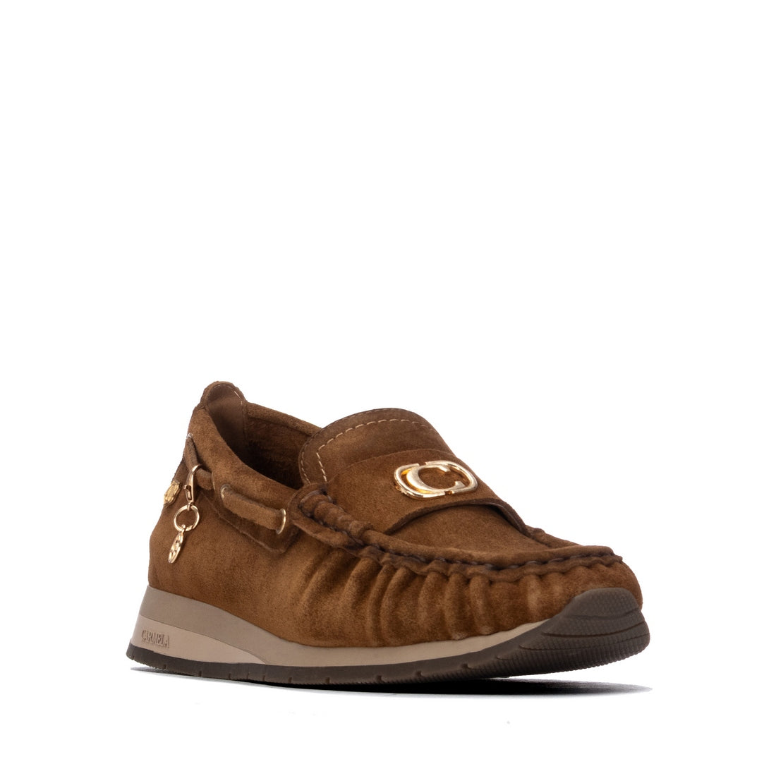 Carmela 16423602 mocassins suède camel confort