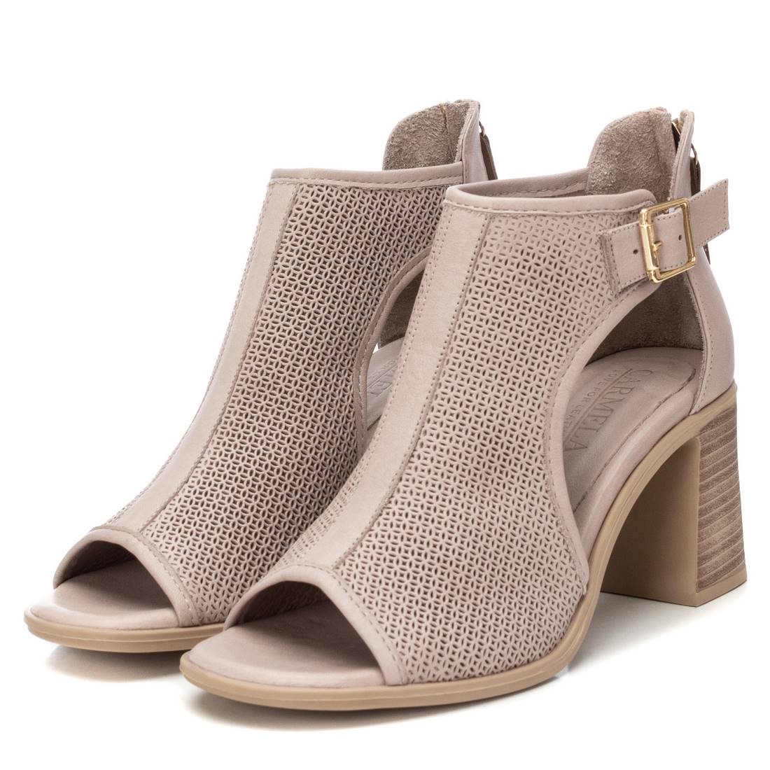 Carmela 16159803 sandale cuir marron talon 8 cm