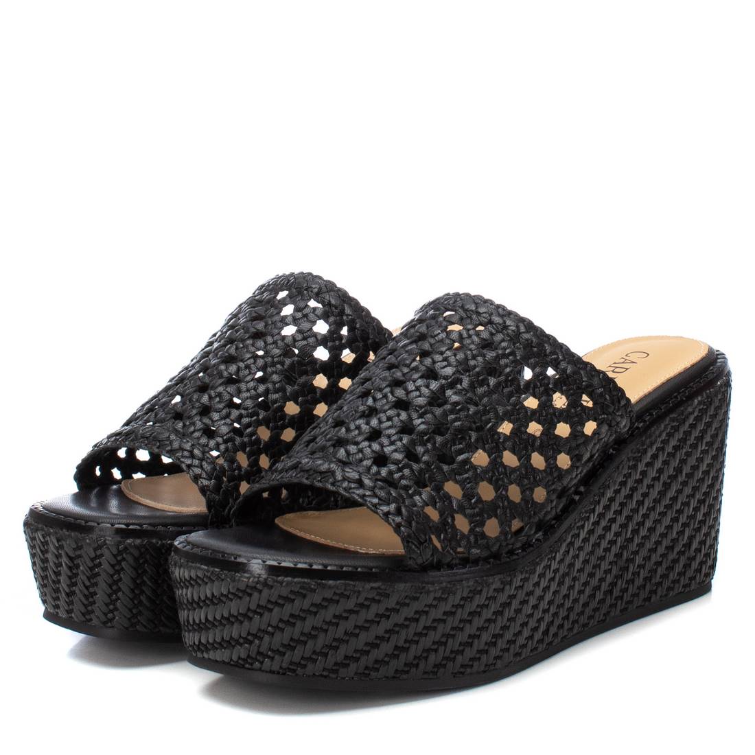 Carmela 16148303 sandales femme noir cuir