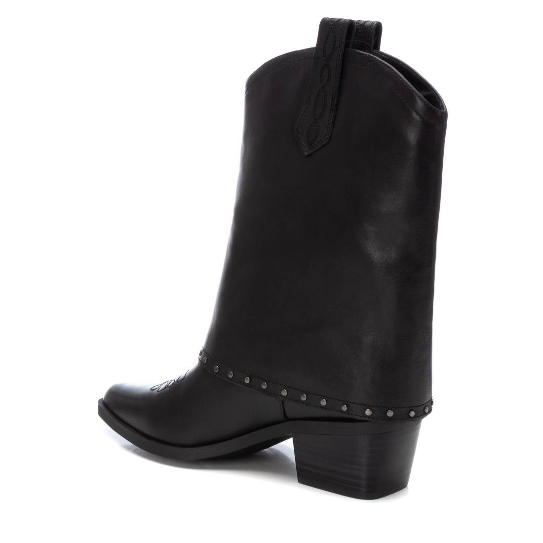 Carmela 16196101 bottine cuir noir cowboy