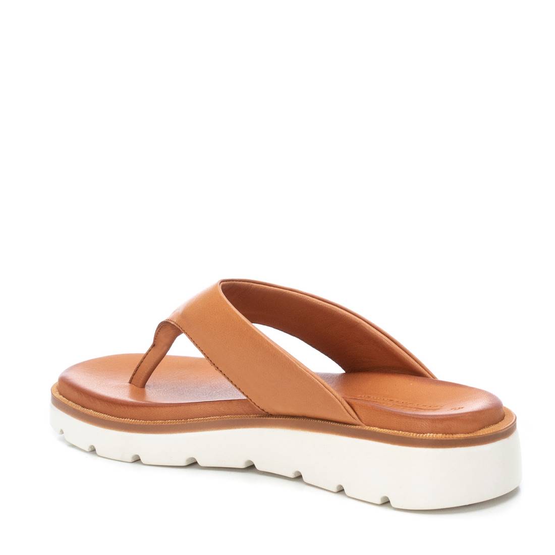 Carmela 16082805 sandale femme marron cuir plat