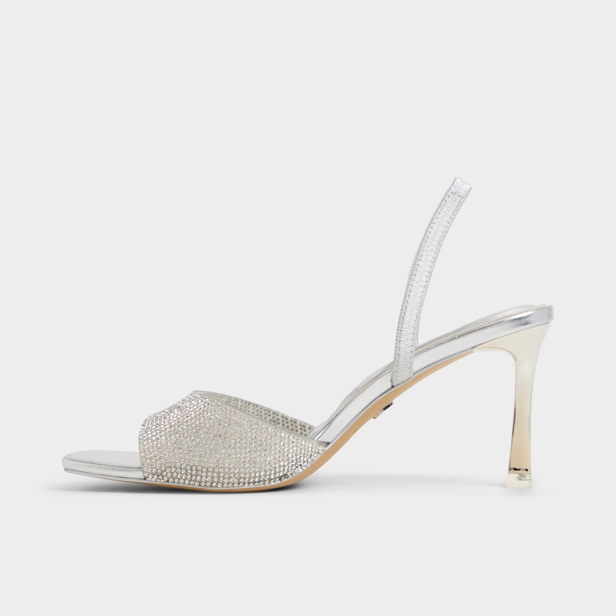 ALDO Andyana sandales talon aiguille argenté strass