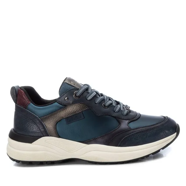 Carmela 16183901 baskets femme cuir bleu