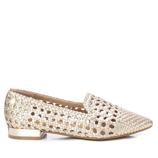 Carmela 16147303 mocassin cuir doré ajouré