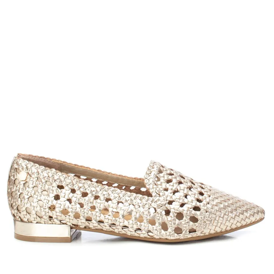 Carmela 16147303 mocassin cuir doré ajouré