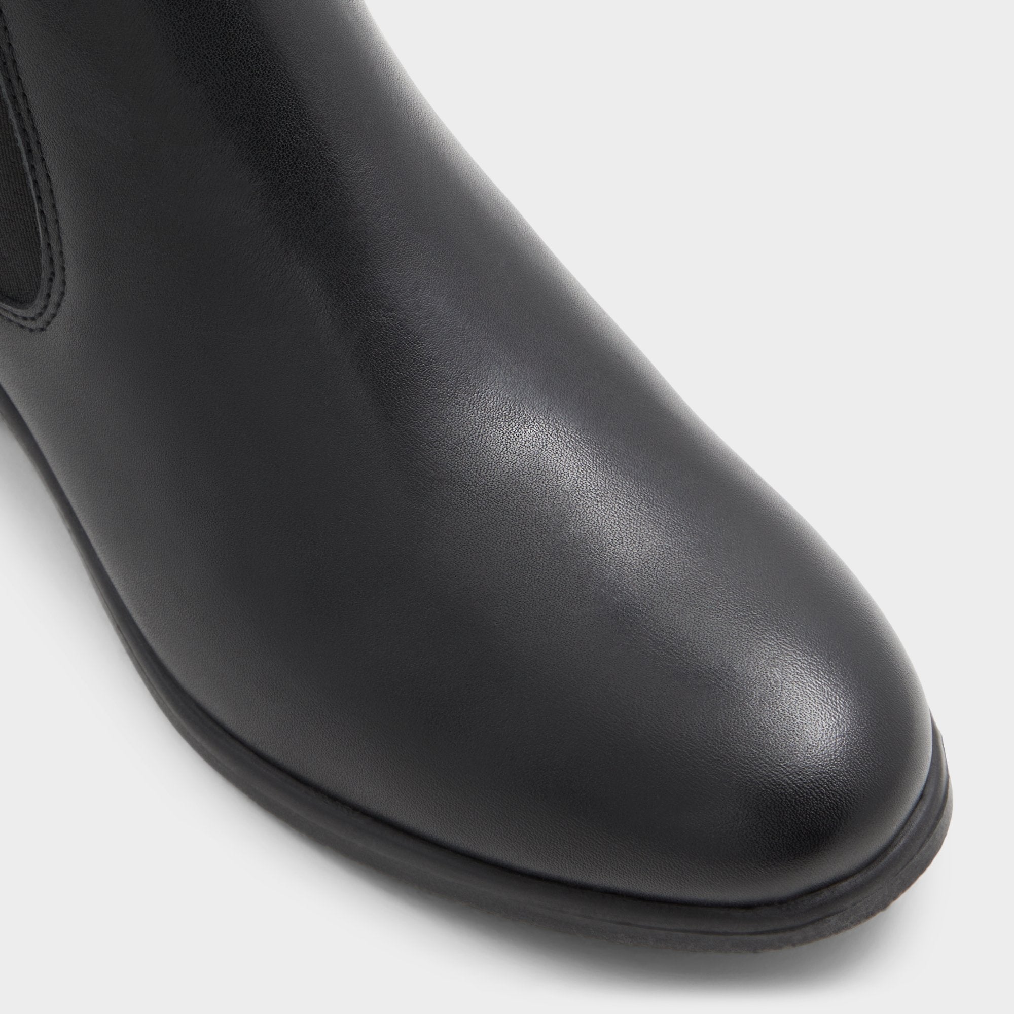 ALDO Wicoenia bottines chelsea cuir noir cranté