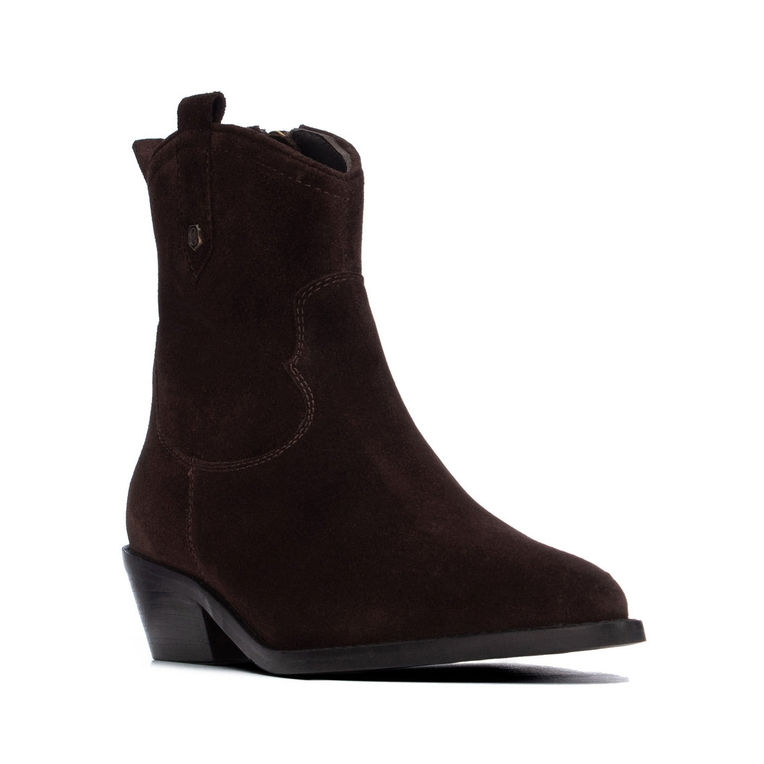 Carmela 16417502 bottine marron cuir talon bas