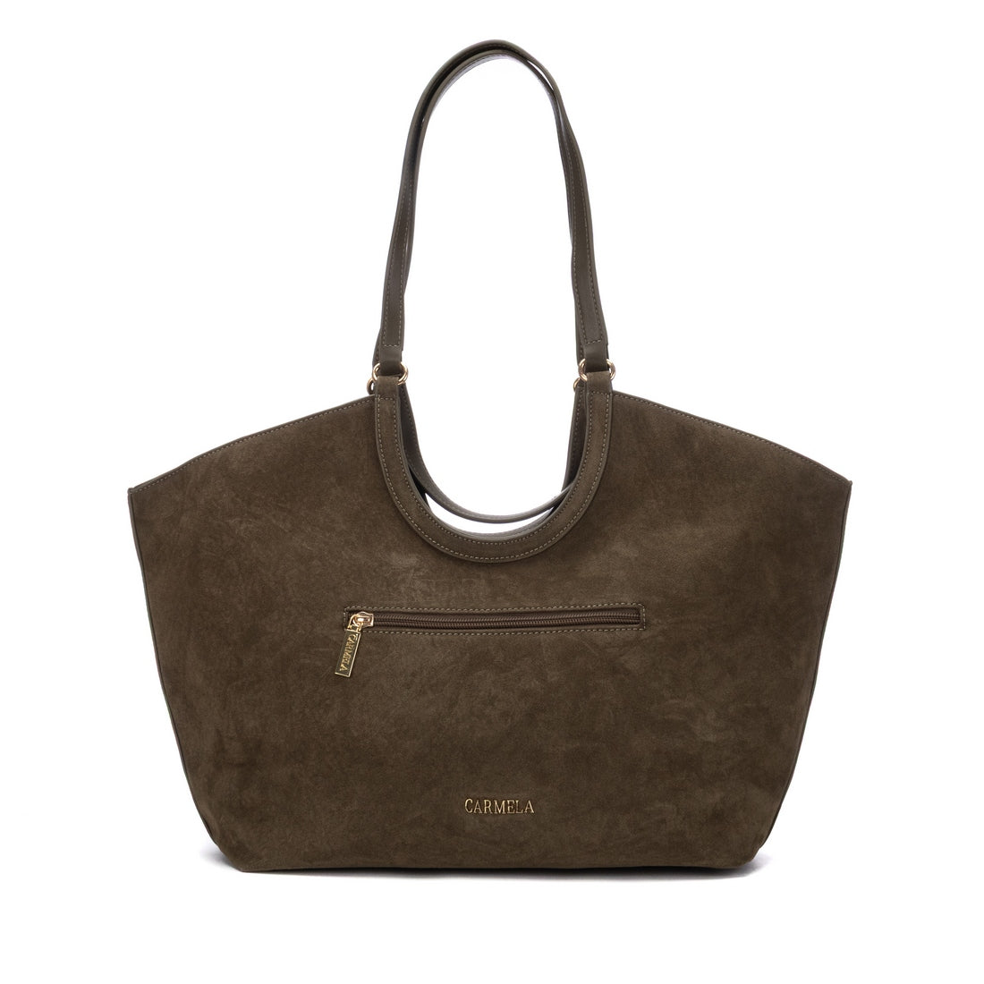 Carmela 18624603 sac épaule kaki textile 31x51cm