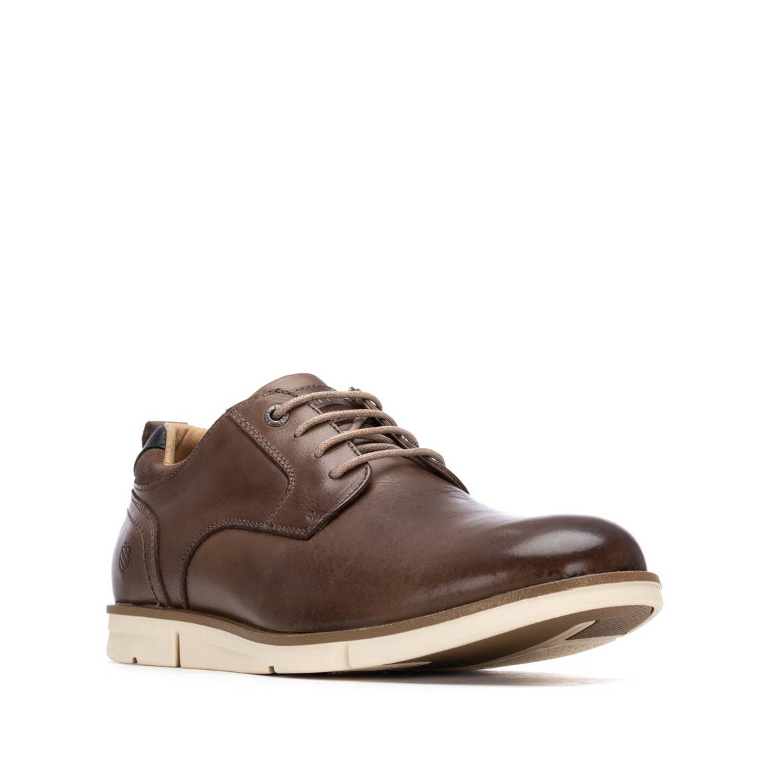 Carmela 16390903 derby homme marron cuir taupe