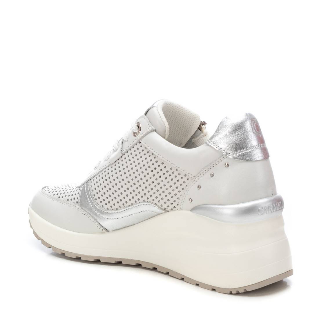 Carmela 16226601 basket compensée femme blanc cuir 7cm