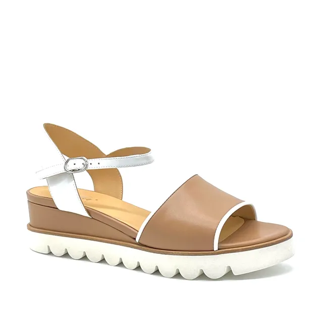Elata Aestas 11163B sandales cuir beige 5 cm