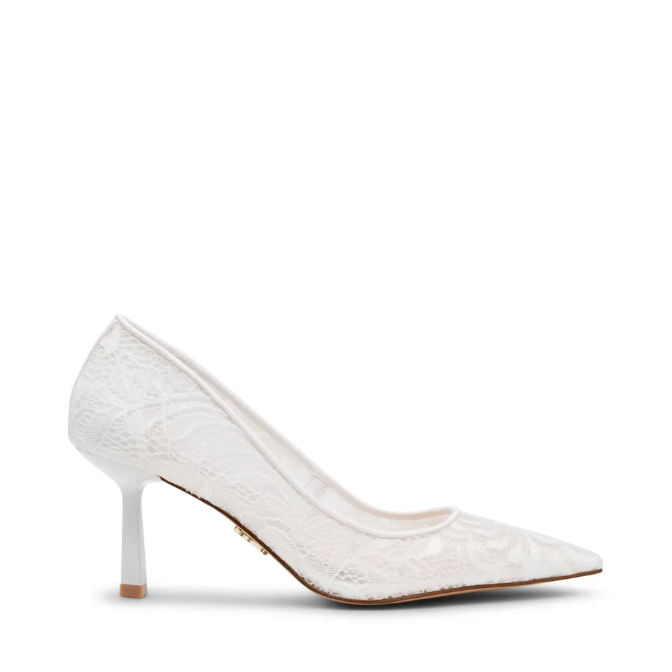Steve Madden Vivion-L escarpins blanc dentelle talon 5,5 cm