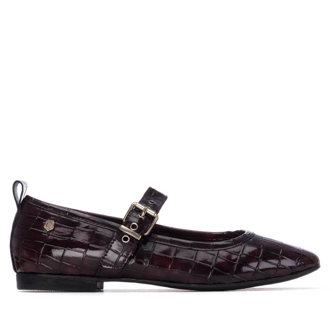 Carmela 16256204 ballerine femme bordeaux vernis boucle