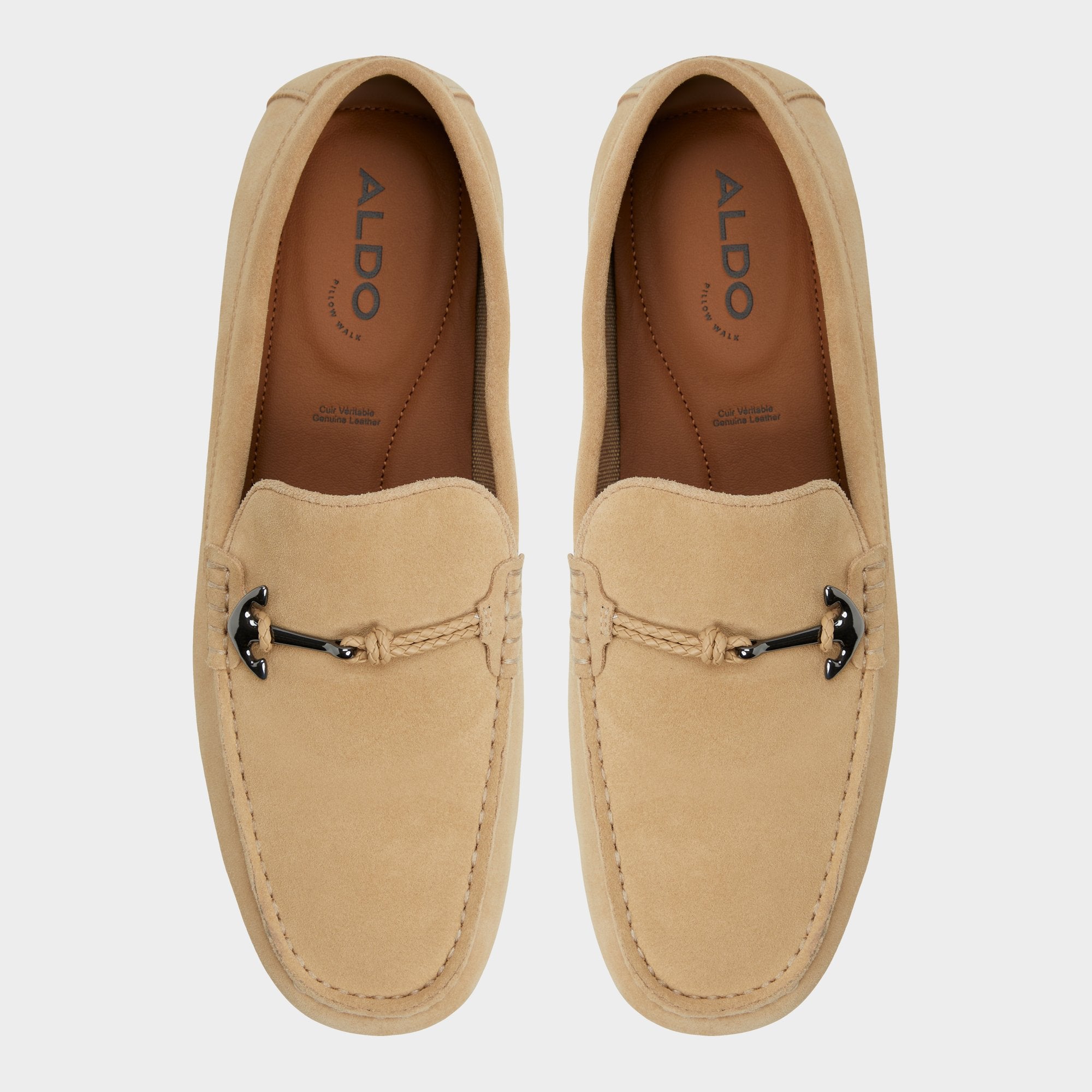 ALDO Wilbart mocassins suède beige confort