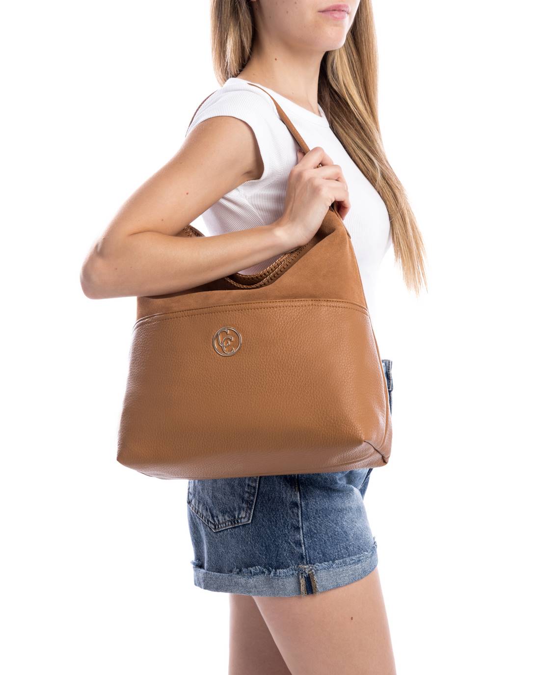 Carmela 18614402 sac femme camel grand 31 cm