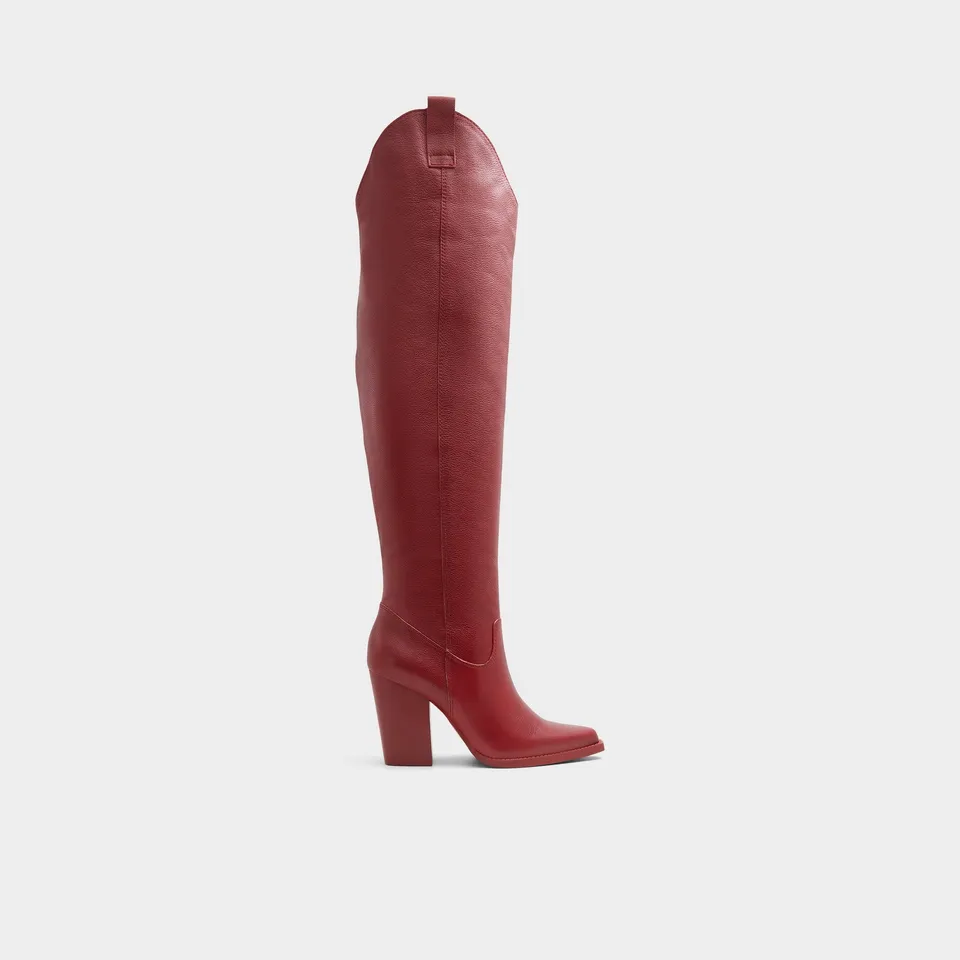 ALDO Beatrine cuissardes bordeaux western