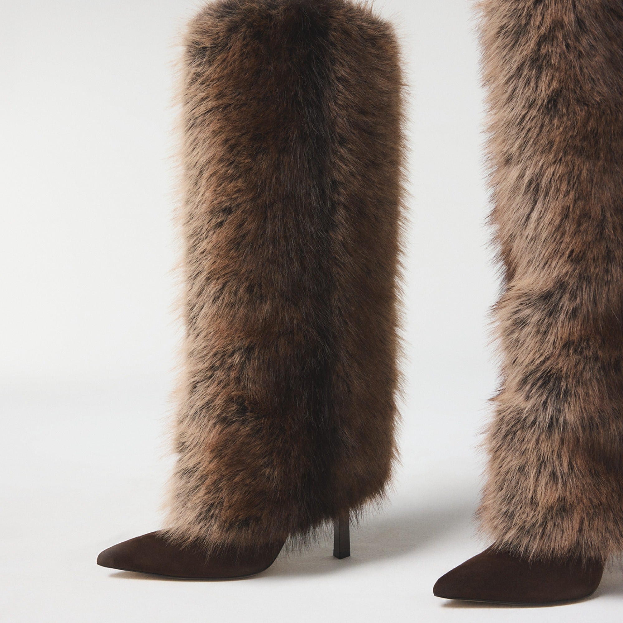 ALDO Lennore bottes genou marron fourrure