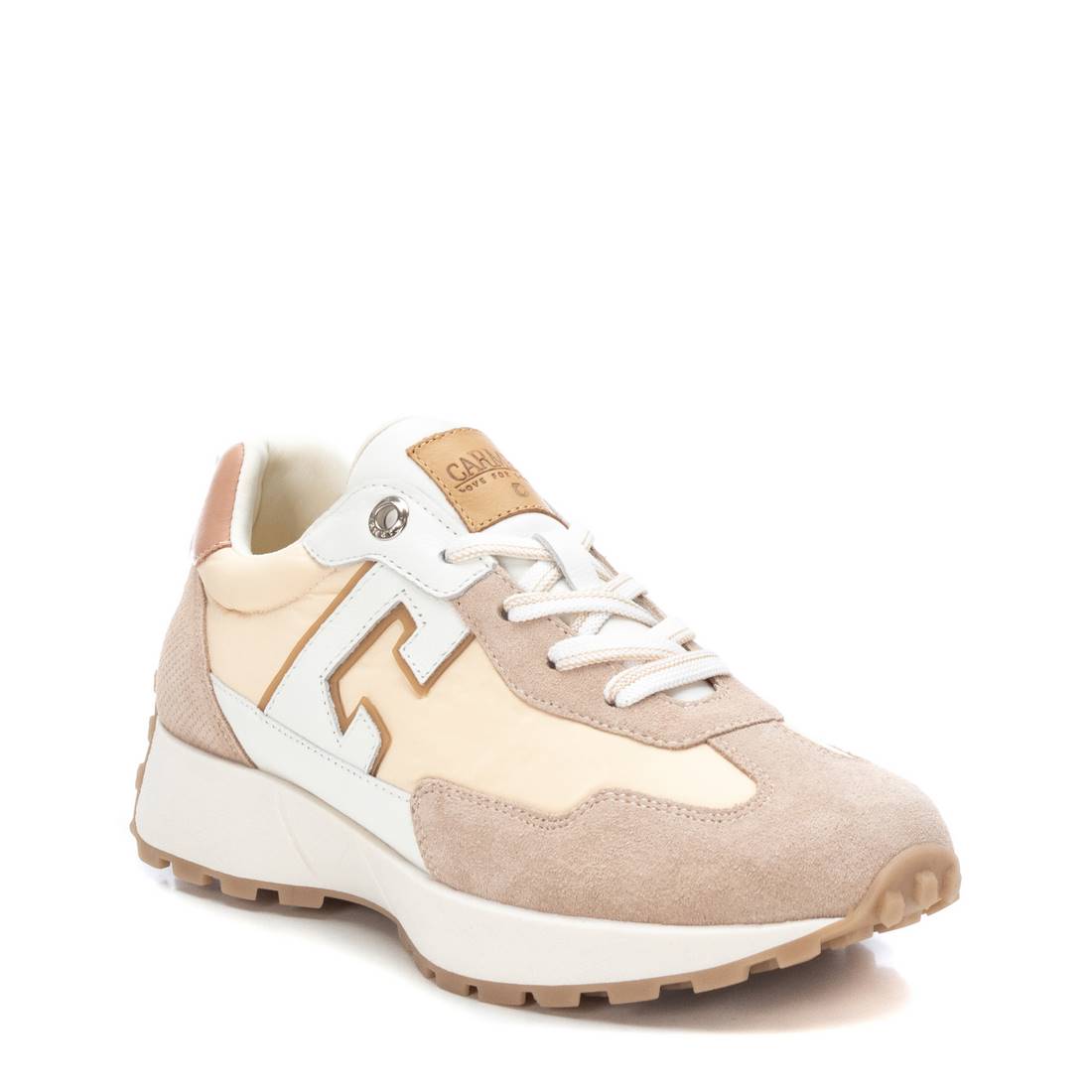 Carmela 16066405 sneaker cuir marron pastel