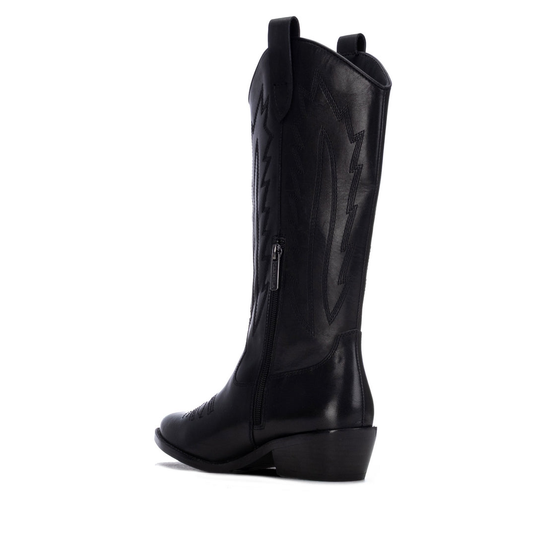 Carmela 16417401 bottes cuir noir talon campera