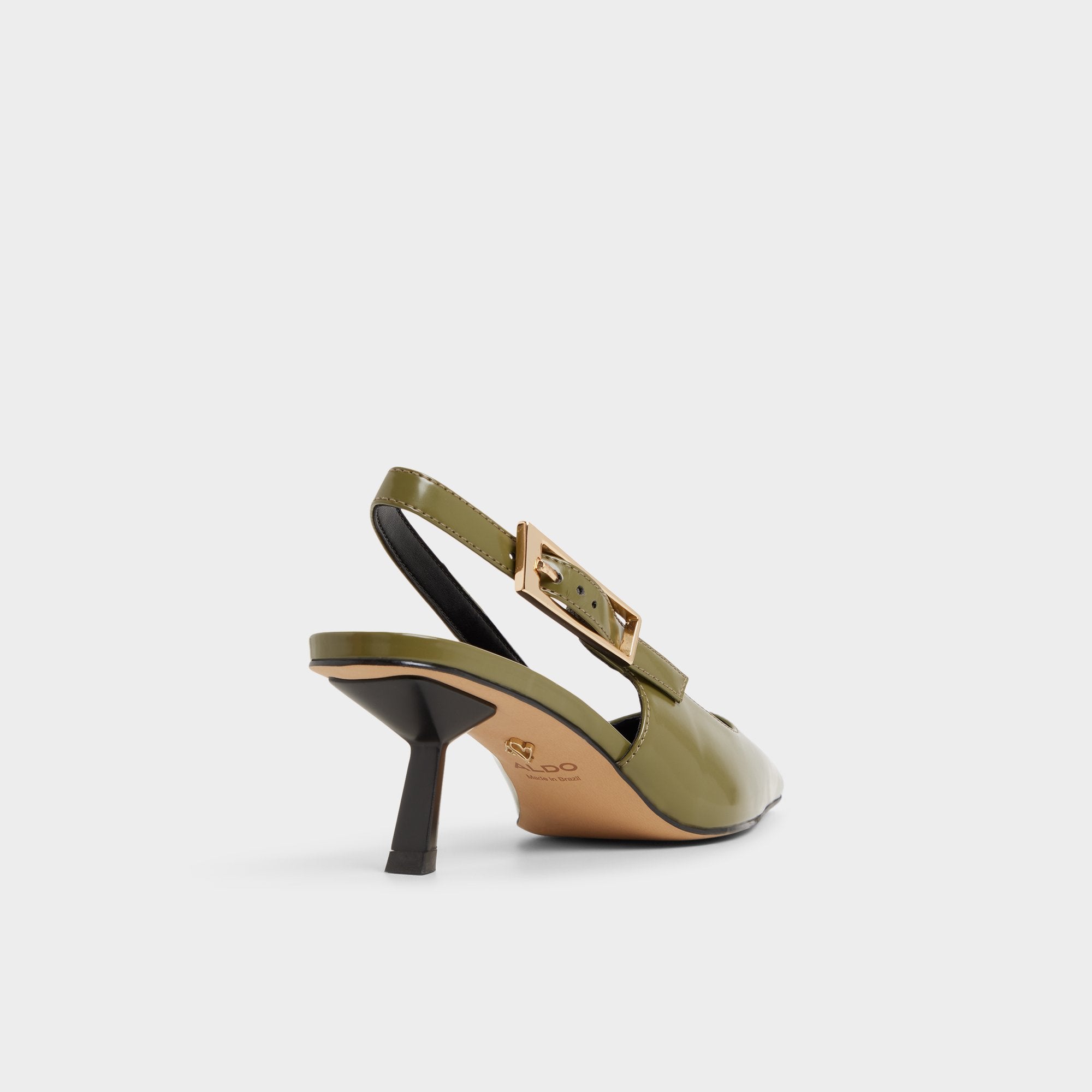 Aldo Nealie sandales slingback olive talon chaton