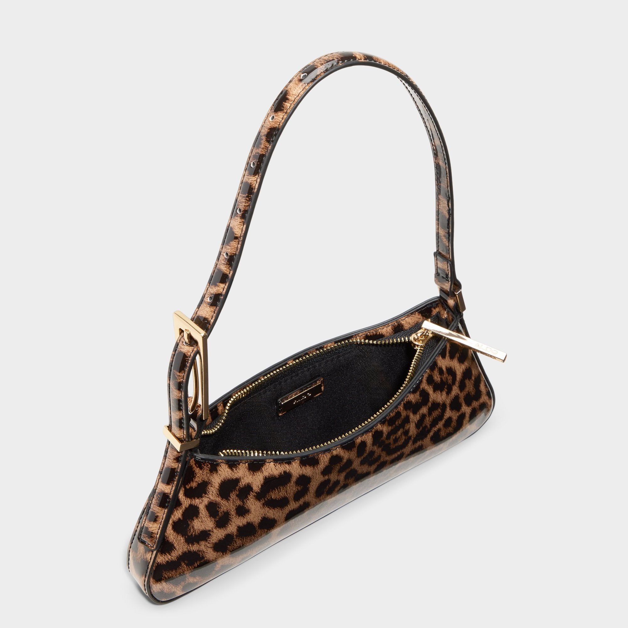 ALDO Jabellee sac baguette léopard doré