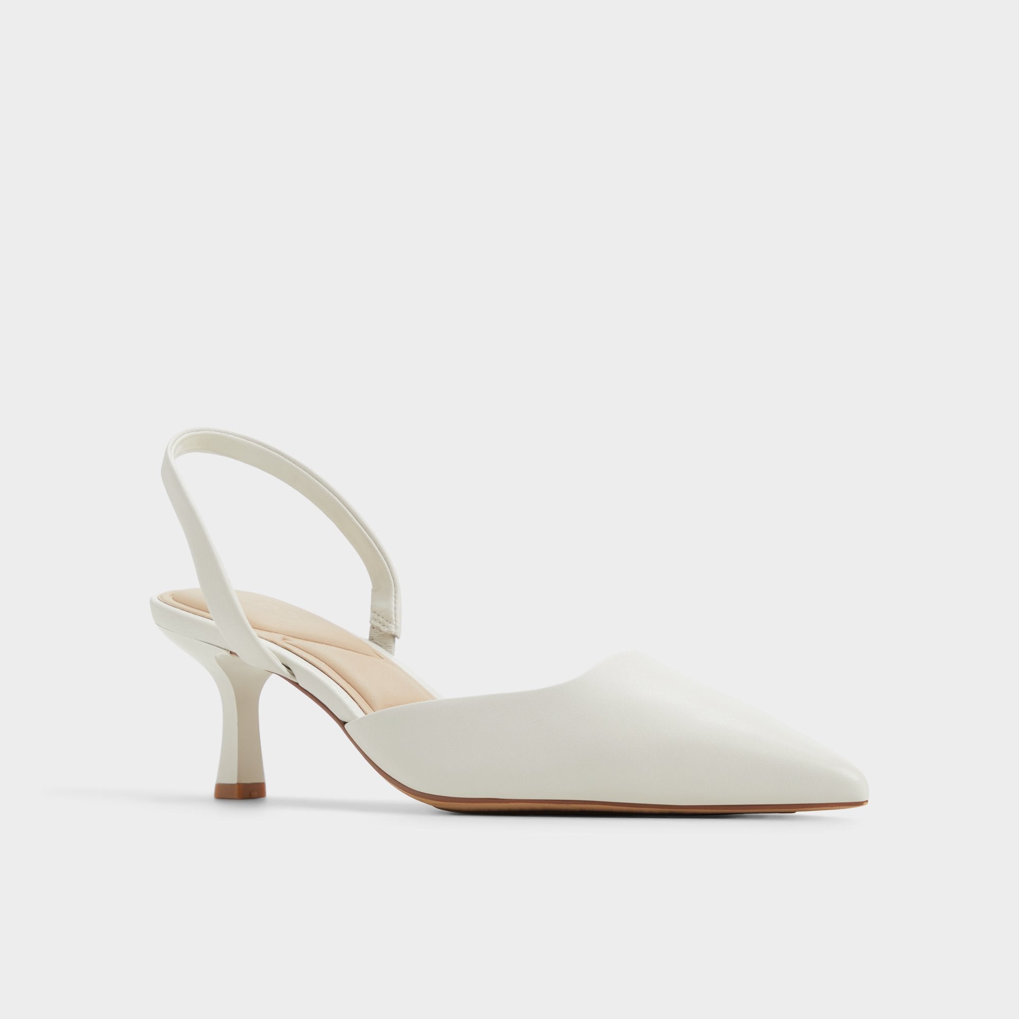 ALDO Gavedessi-xt ballerines blanches petit talon