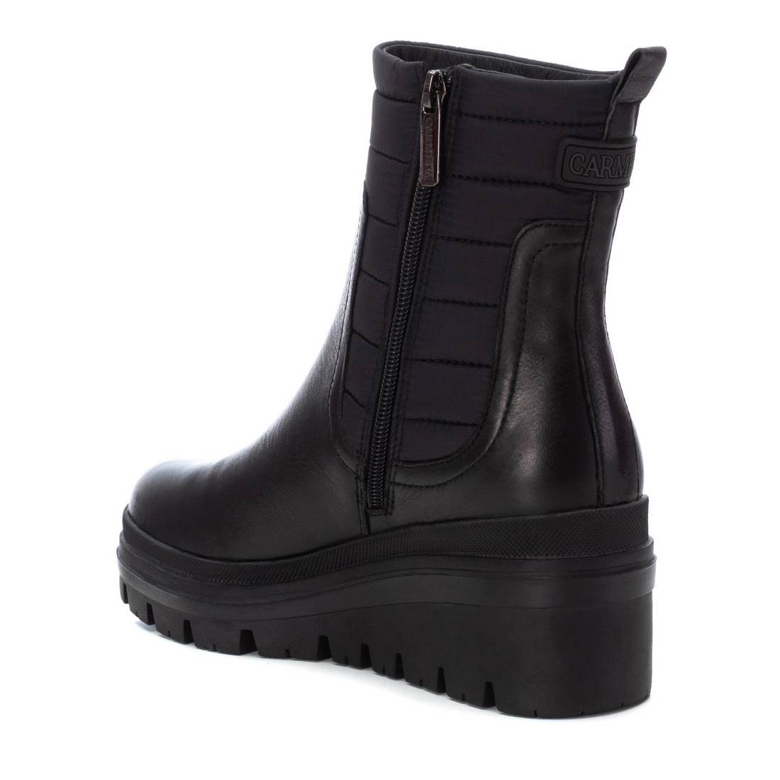 Carmela 16032601 bottine cuir noire plateforme 5cm